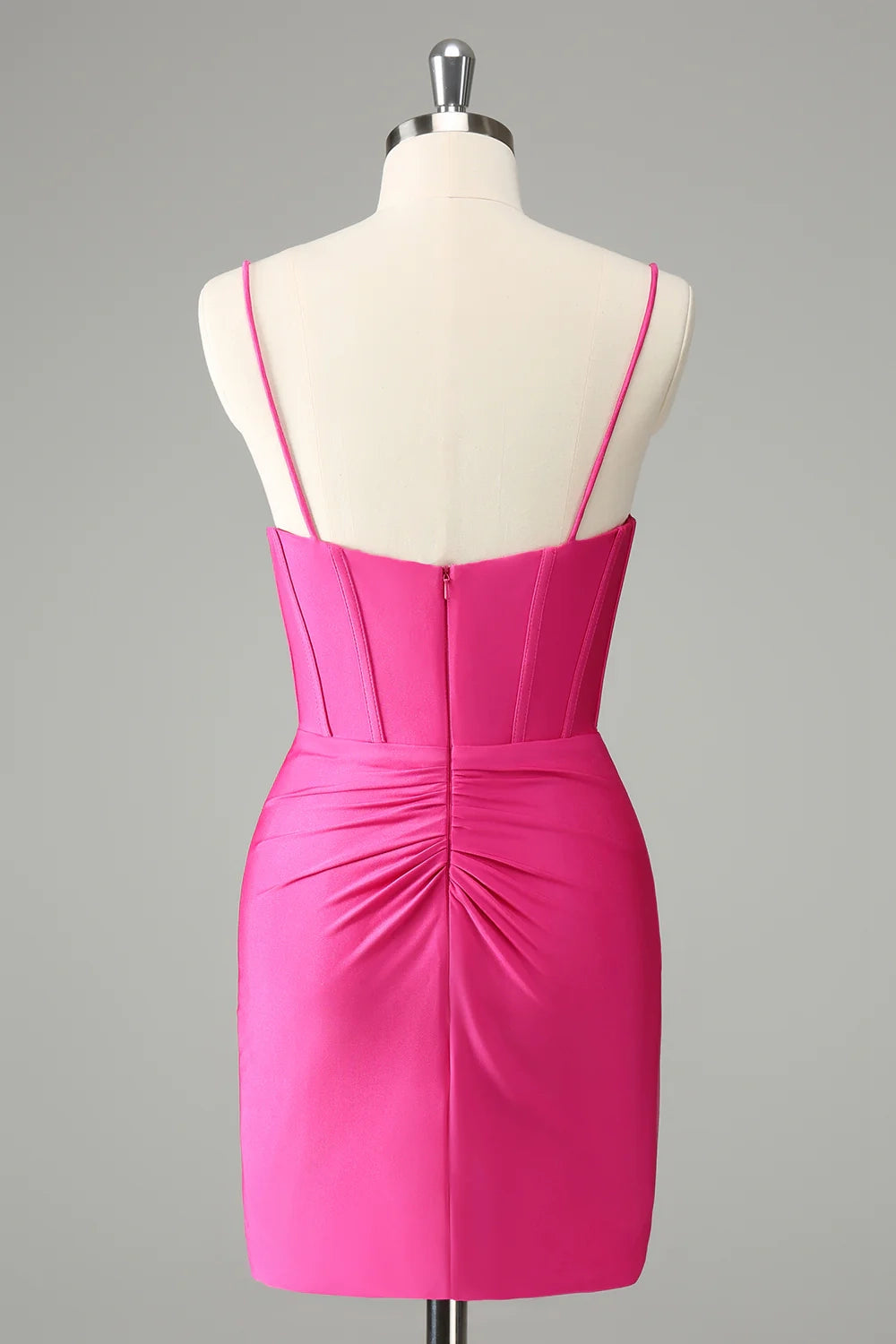 DingJi Wedding Charming Slim Fit Tight Strap Satin Homecoming Dresses